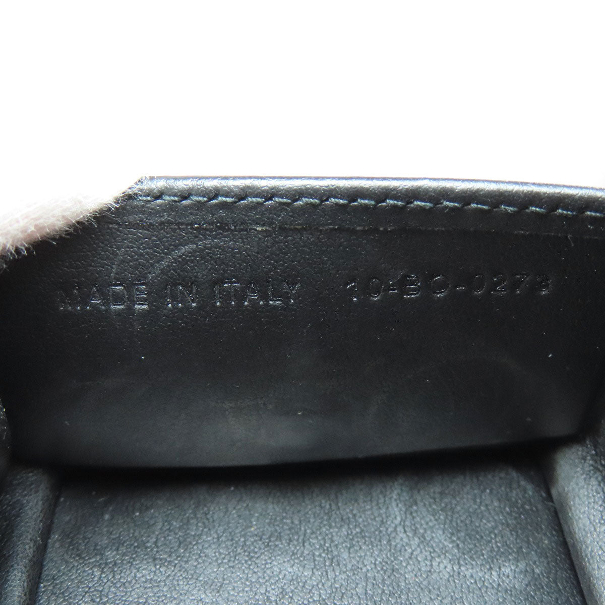 Christian Dior Coin Case Leather Black Logo Women(Unisex)