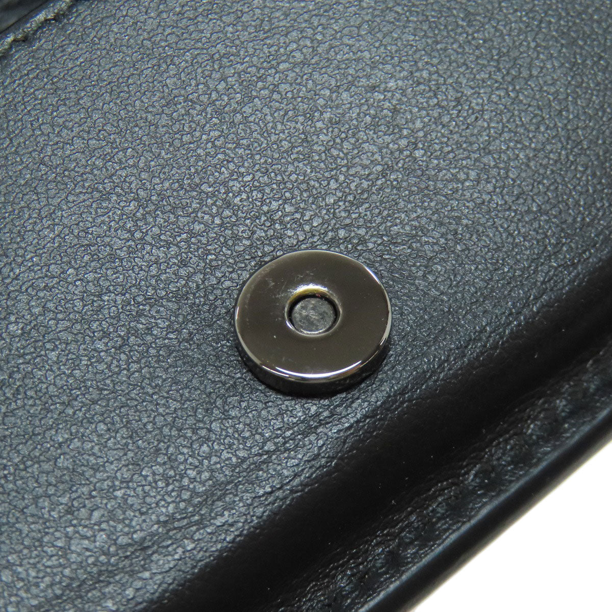 Christian Dior Coin Case Leather Black Logo Women(Unisex)
