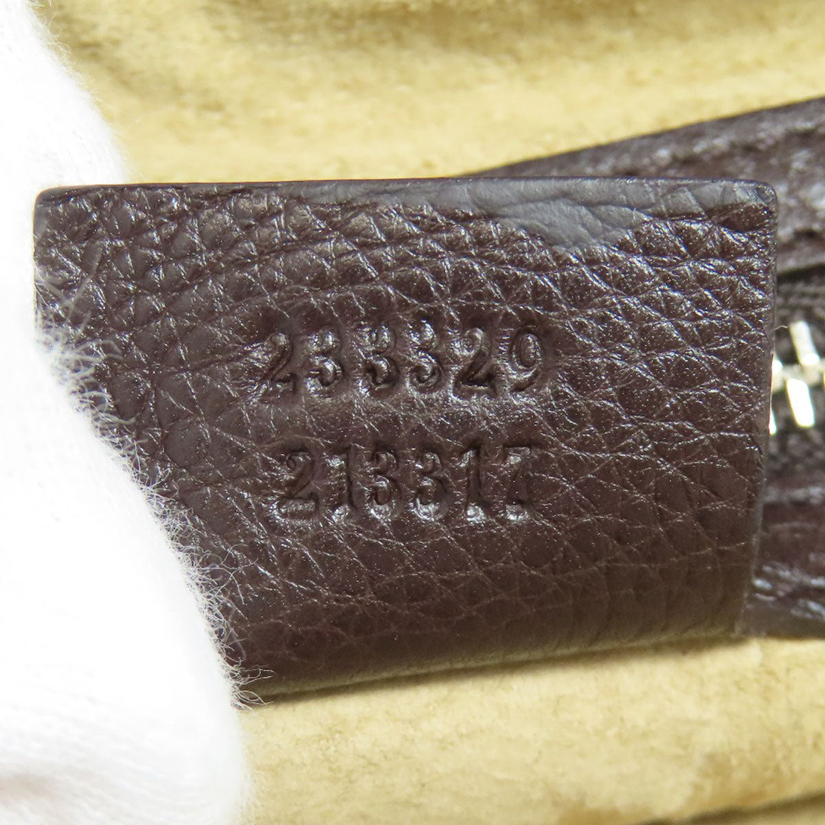 Gucci Shoulder Bag 233329 Calfskin Brown Logo