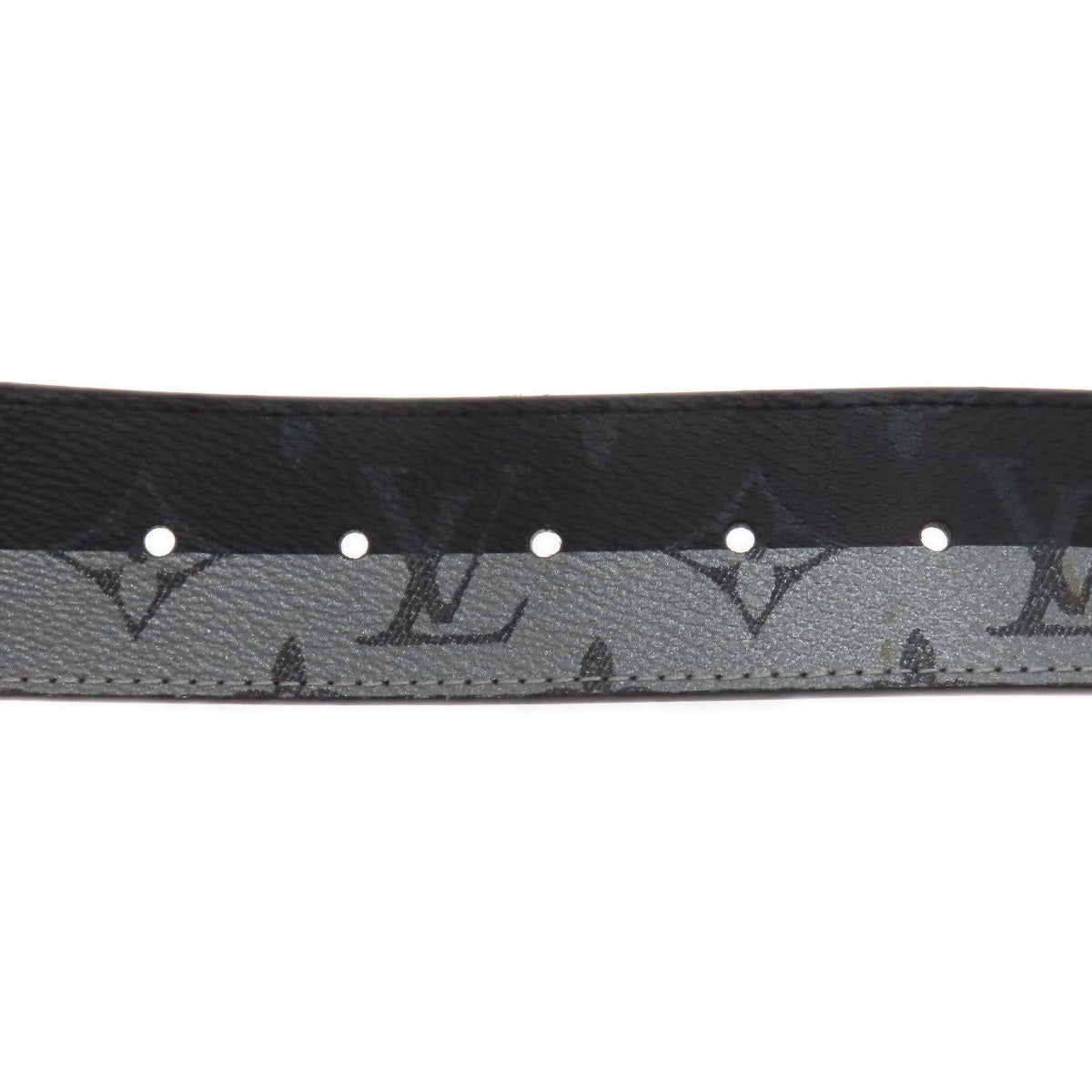 Louis Vuitton Belt Mp034 Monogram Reverse Black Santur Lv Initial Belt