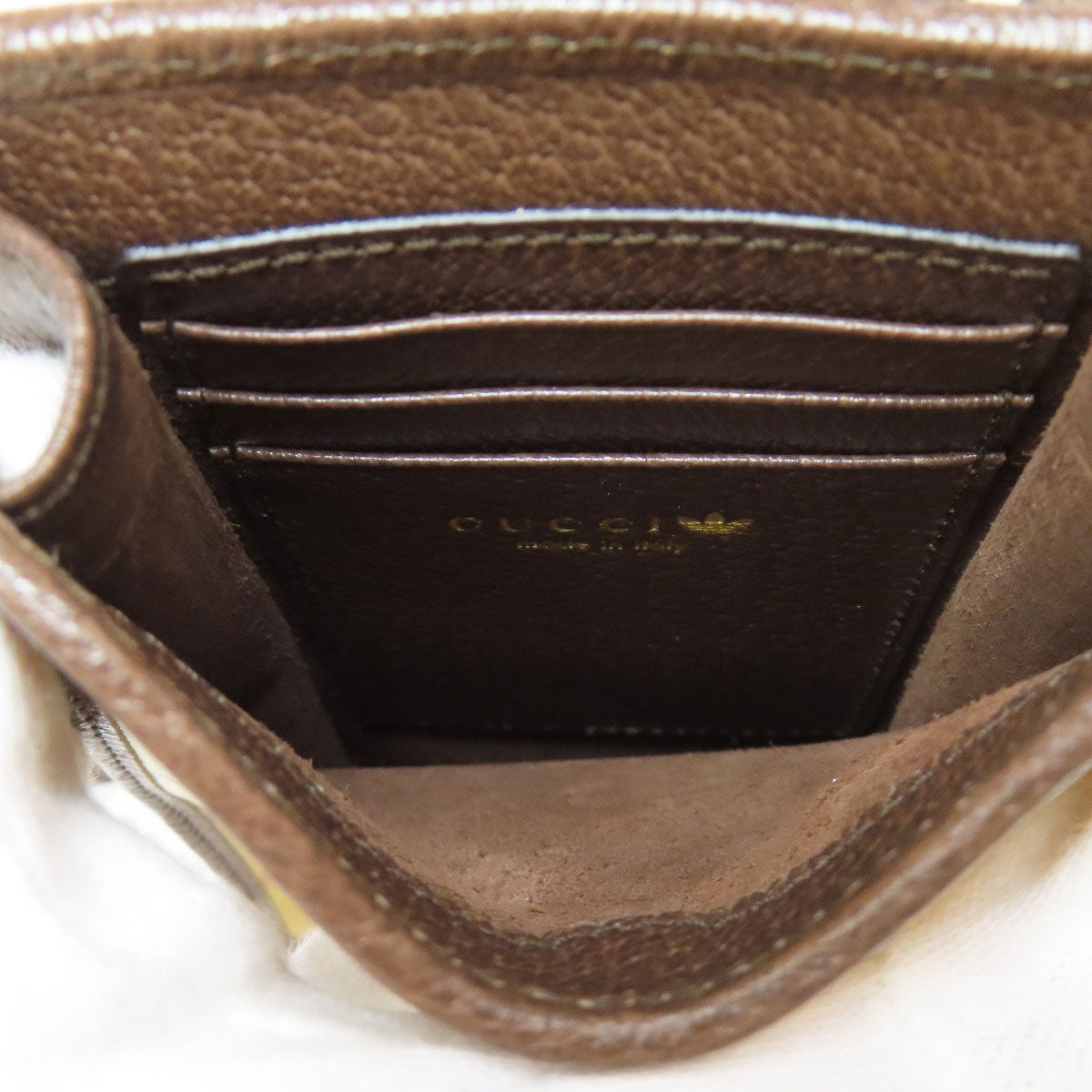 Gucci Accessory Pouch 702203 Pvc Brown Gg Crystal Adidas Collaboration Phone Pouch Women