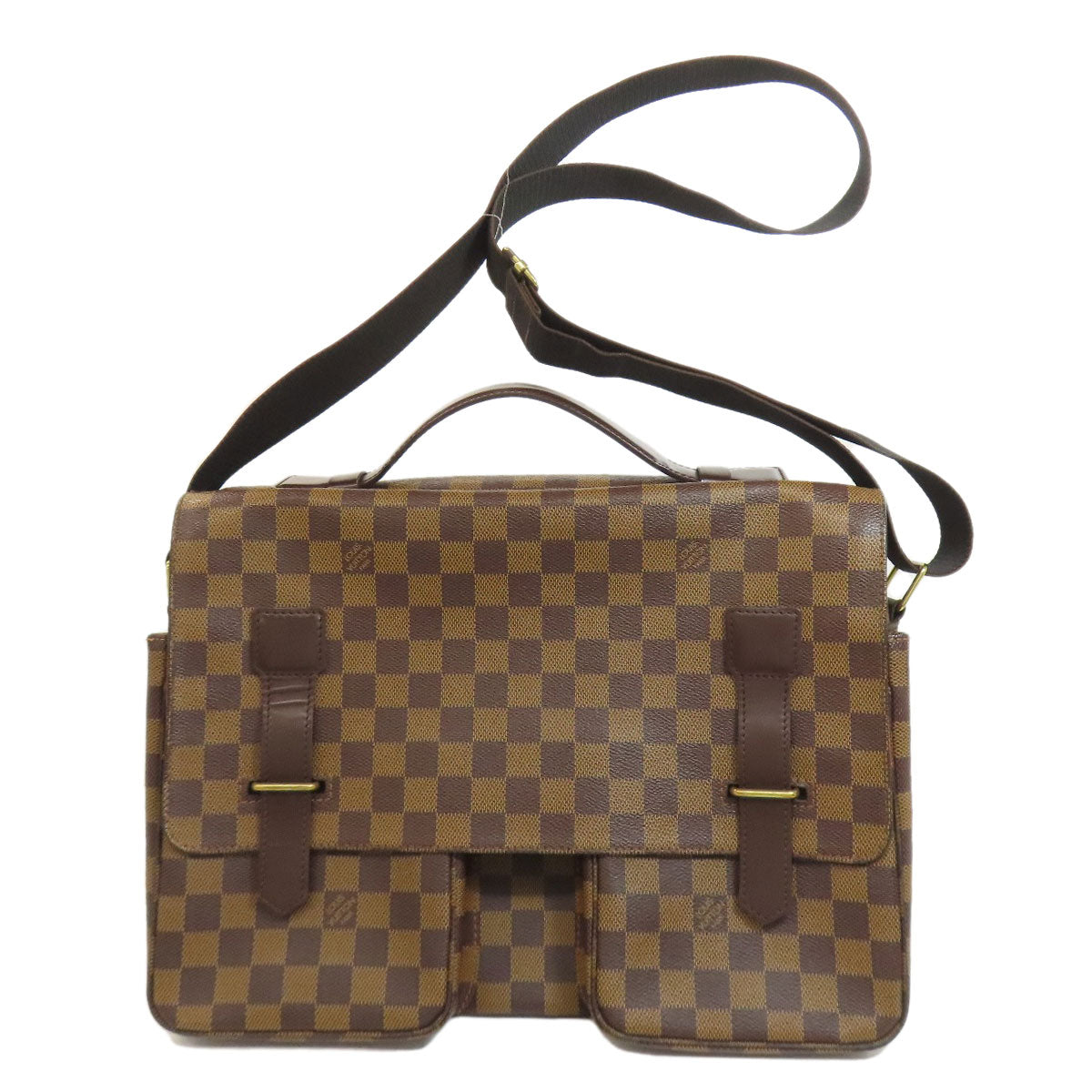 Louis Vuitton Shoulder Bag N42270 Damier Canvas Brown Broadway
