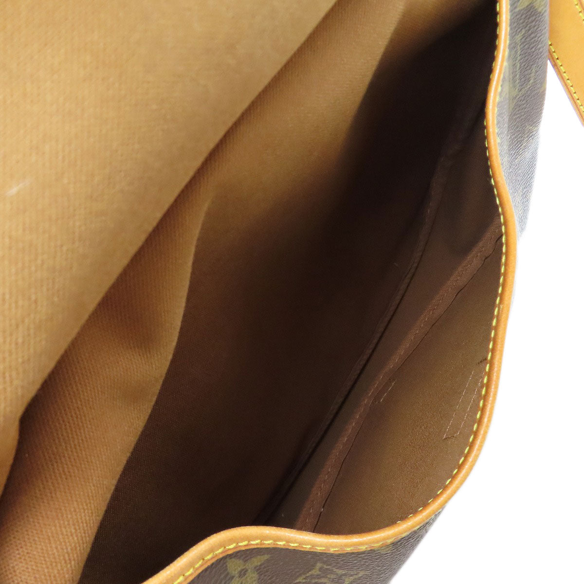Louis Vuitton Shoulder Bag M40710 Monogram Canvas Brown Saumur Mm