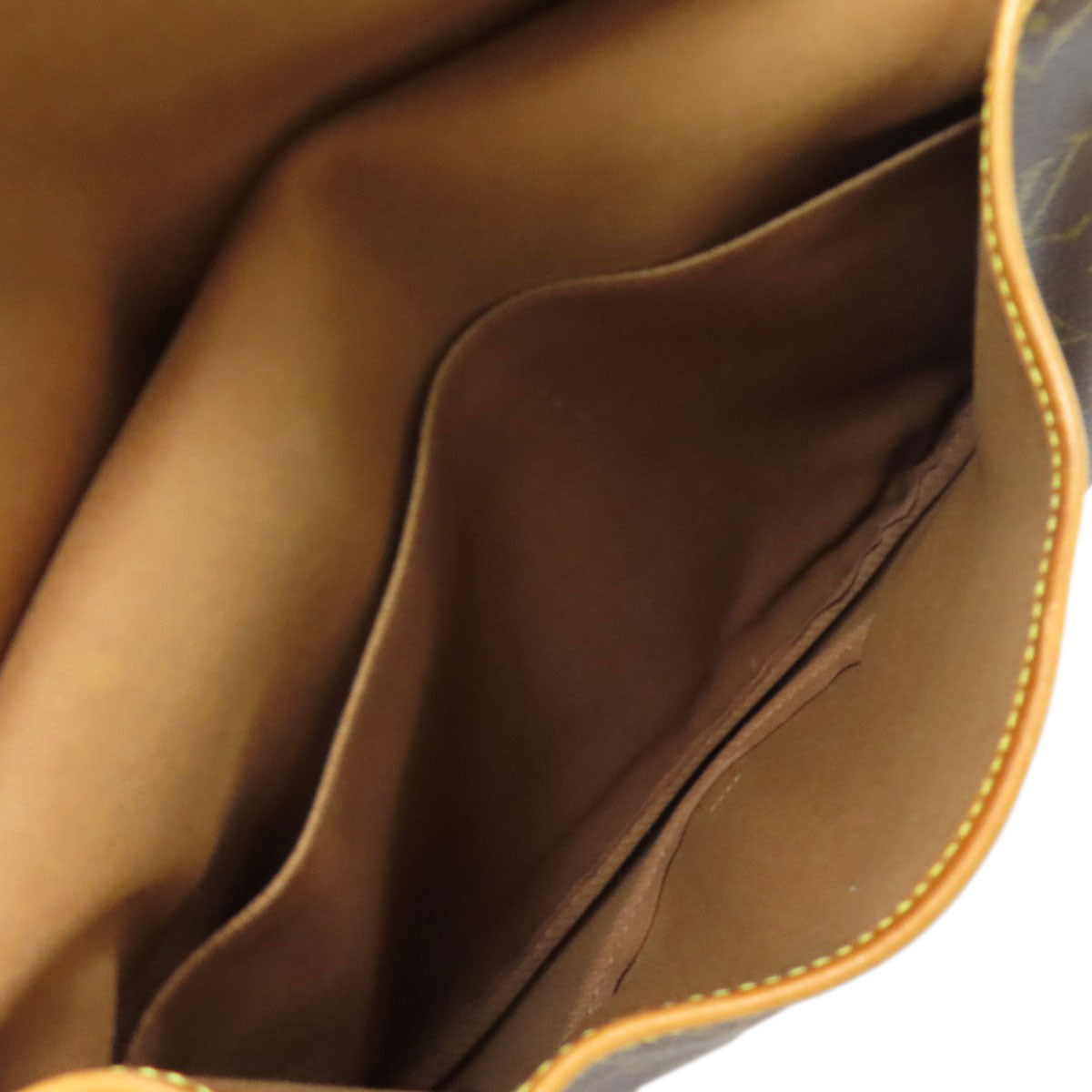 Louis Vuitton Shoulder Bag M40710 Monogram Canvas Brown Saumur Mm