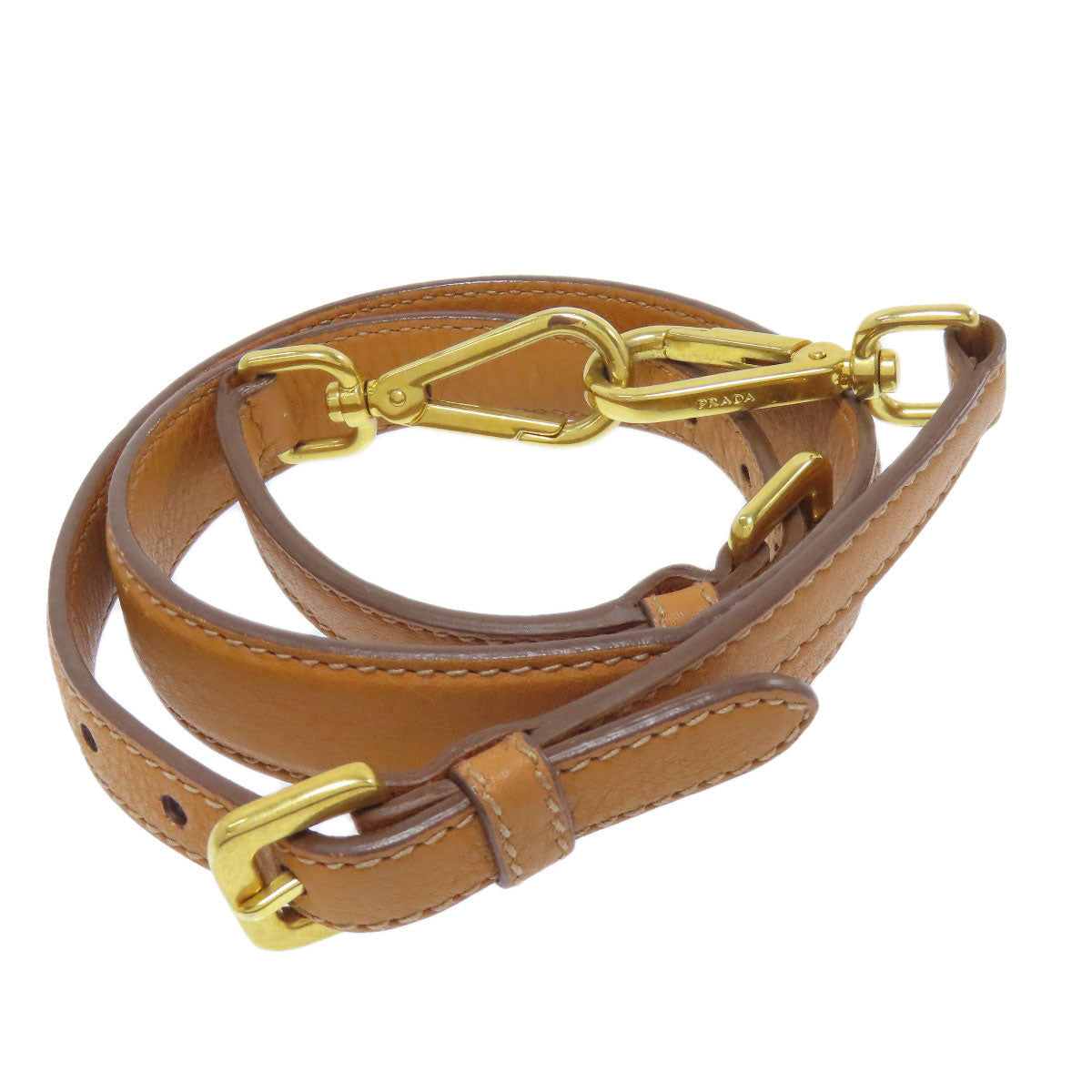 Prada Handbag Calfskin Brown 2Way