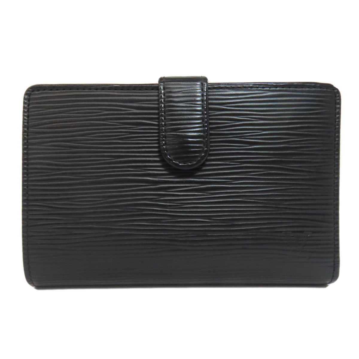 Louis Vuitton Bifold Wallet M63242 Epi Black Portefeuille Vienova Women