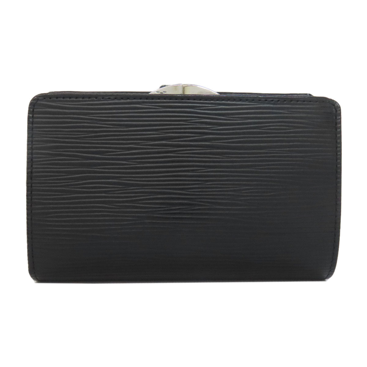 Louis Vuitton Bifold Wallet M63242 Epi Black Portefeuille Vienova Women