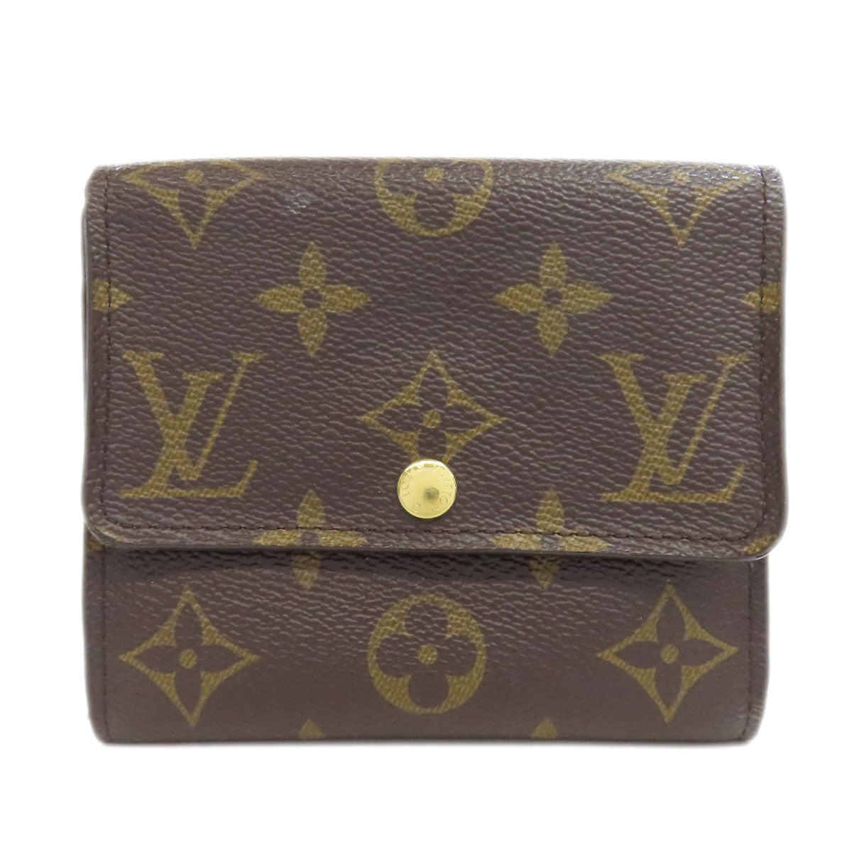 Louis Vuitton Bifold Wallet Monogram Canvas Brown Portefeuille Anais Women