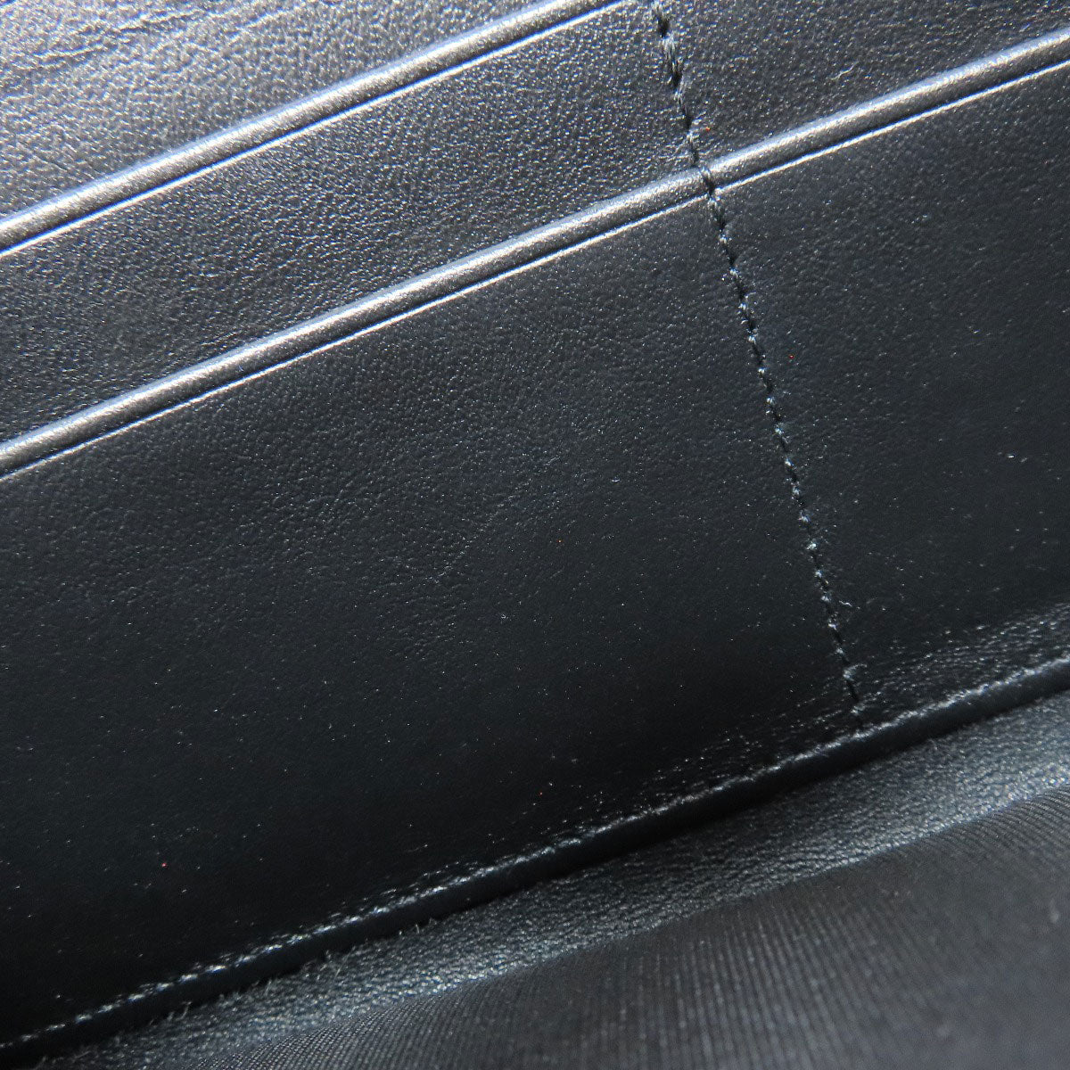 Chanel Long Wallet Purse Calfskin Black Boy Chanel Women
