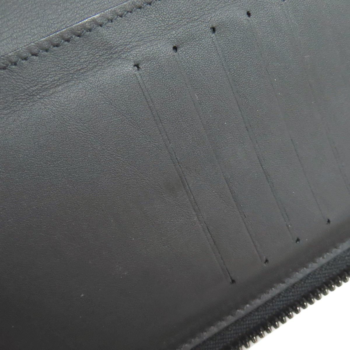 Louis Vuitton Long Wallet Purse M69047 Ann Platt Black Zippy Wallet Vertical Women