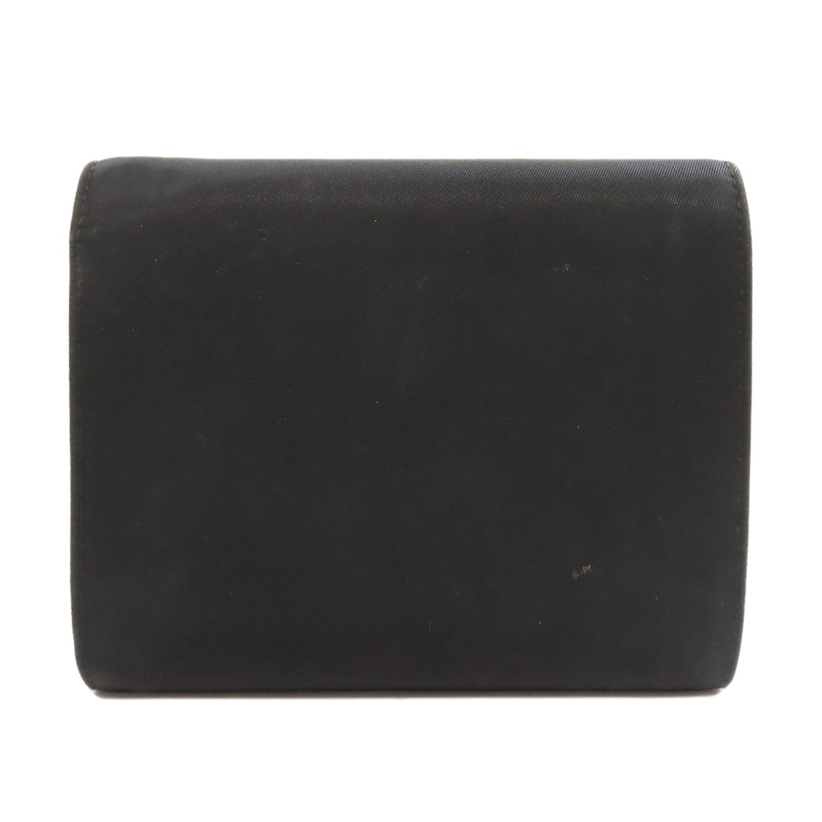 Prada Bifold Wallet M170 Nylon Black Logometal Women