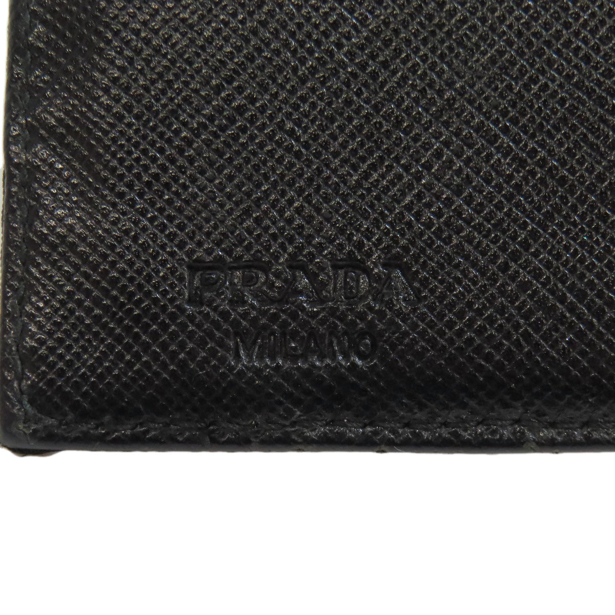 Prada Bifold Wallet M170 Nylon Black Logometal Women