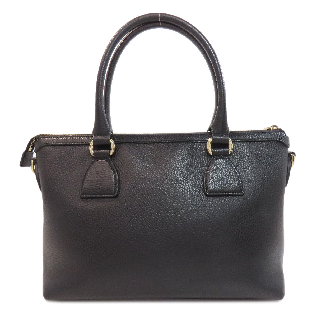 Gucci Handbag 449659 Leather Black Outlet Interlocking G Charm Women