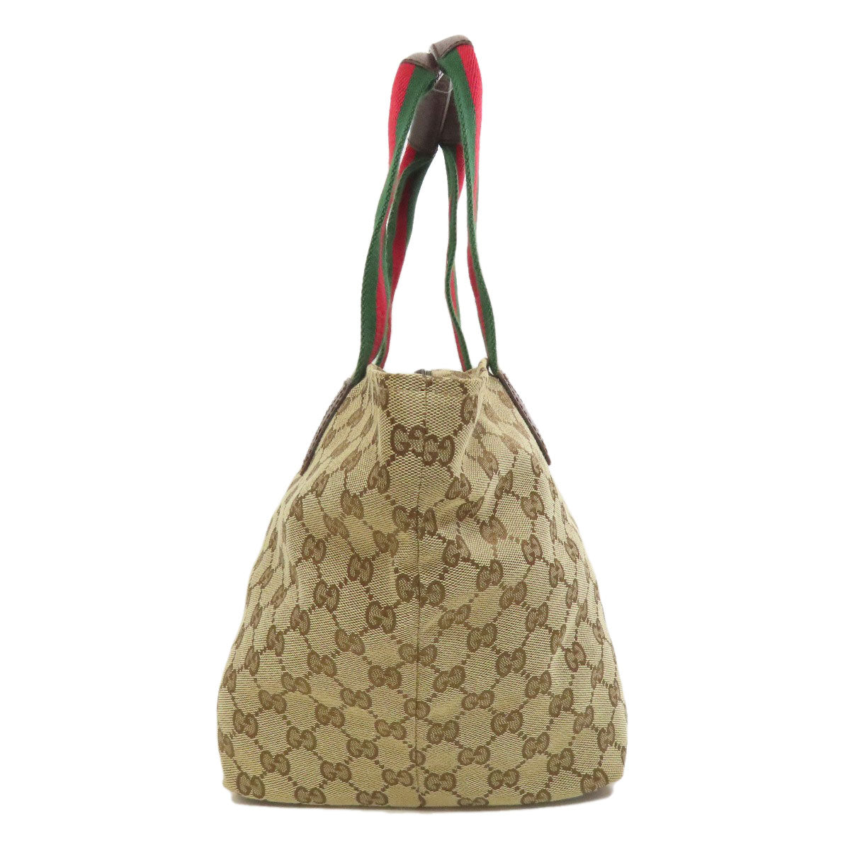 Gucci Handbag 131230 Canvas Brown Gg Shelly Line