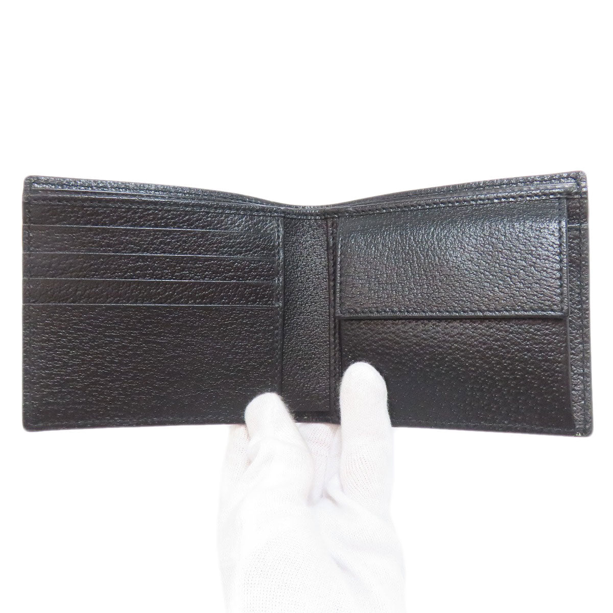 Gucci Bifold Wallet 496334 Canvas Black Off The Grid Mens
