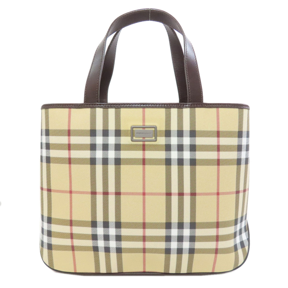 Burberry Handbag Pvc Beige Nova Check