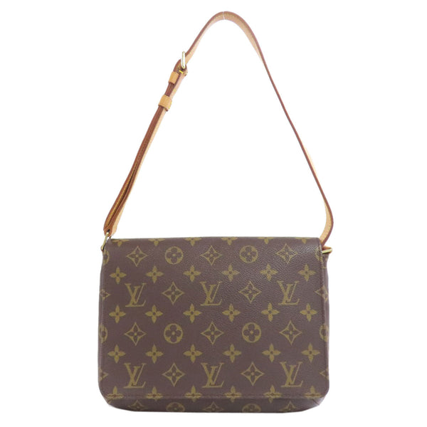 Louis Vuitton Shoulder Bag M51257 Monogram Canvas Brown Musette Tango S Women