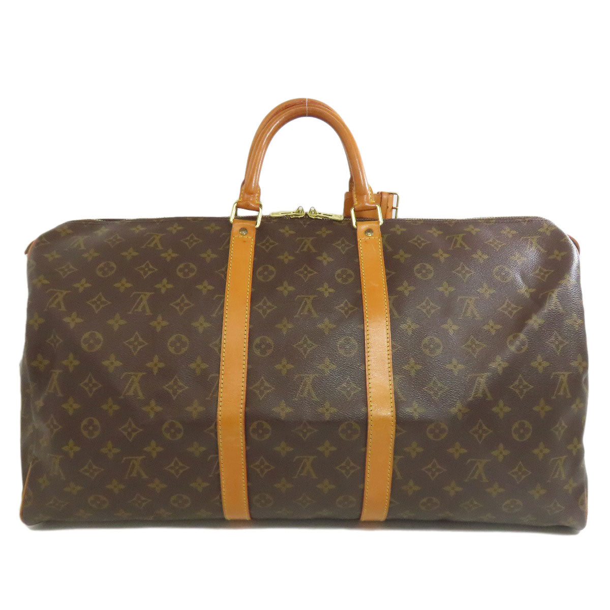 Louis Vuitton Boston Duffel Bag M41424 Monogram Canvas Brown Keepall 55