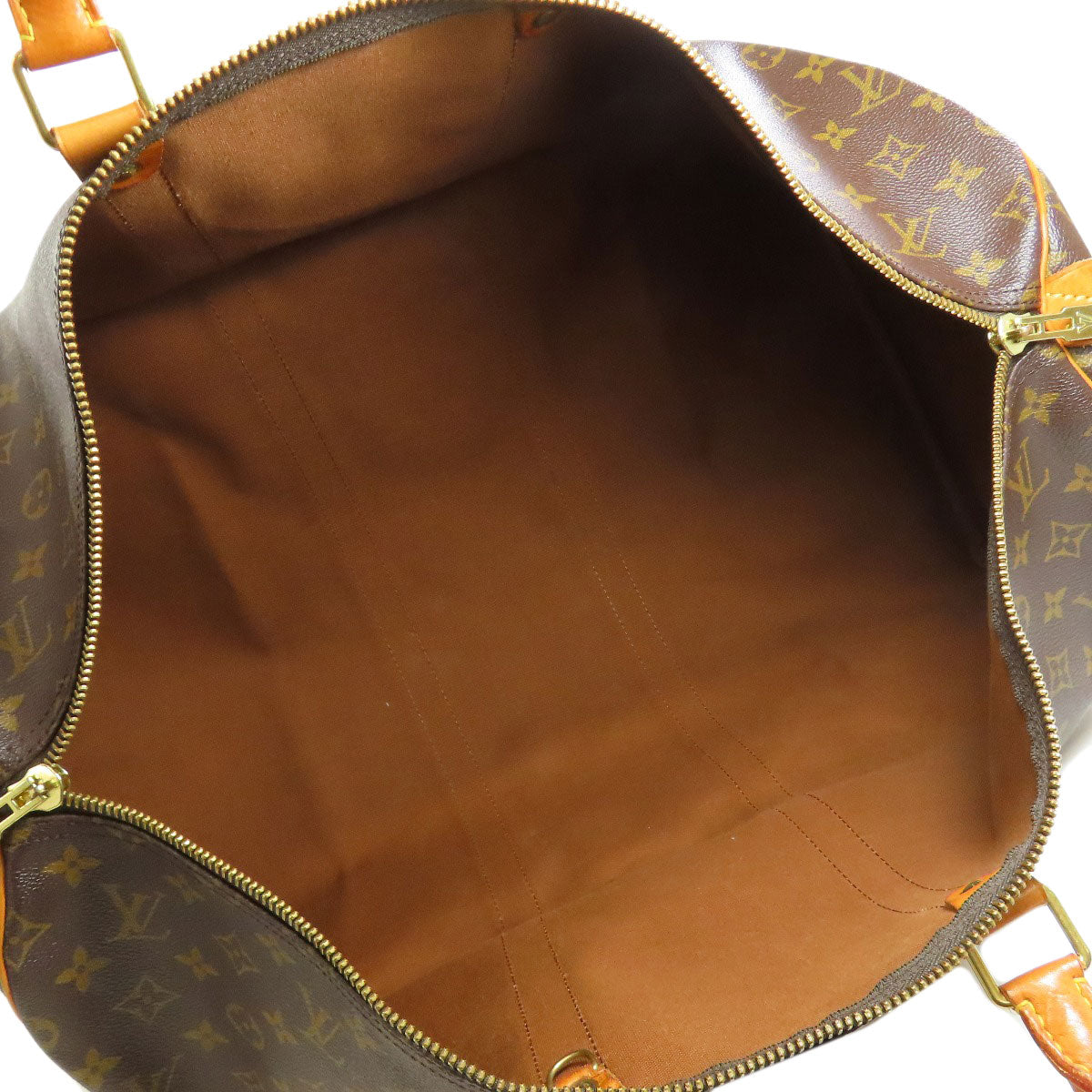 Louis Vuitton Boston Duffel Bag M41424 Monogram Canvas Brown Keepall 55
