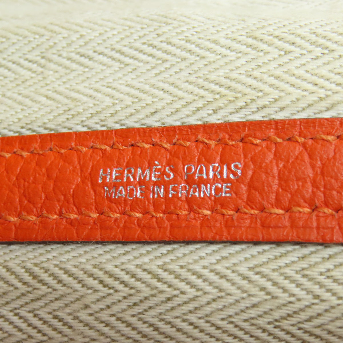 Hermes Tote Bag Negonda Orange Garden Party Pm Silvermetal