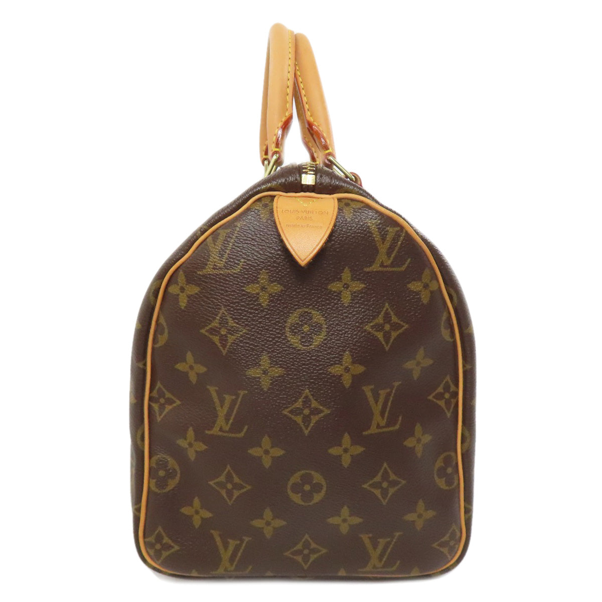 Louis Vuitton Boston Duffel Bag N41531 Monogram Canvas Brown Speedy 30 Women