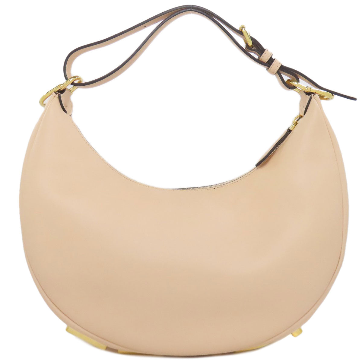 Fendi Handbag Leather Pink Fendigraphy Women