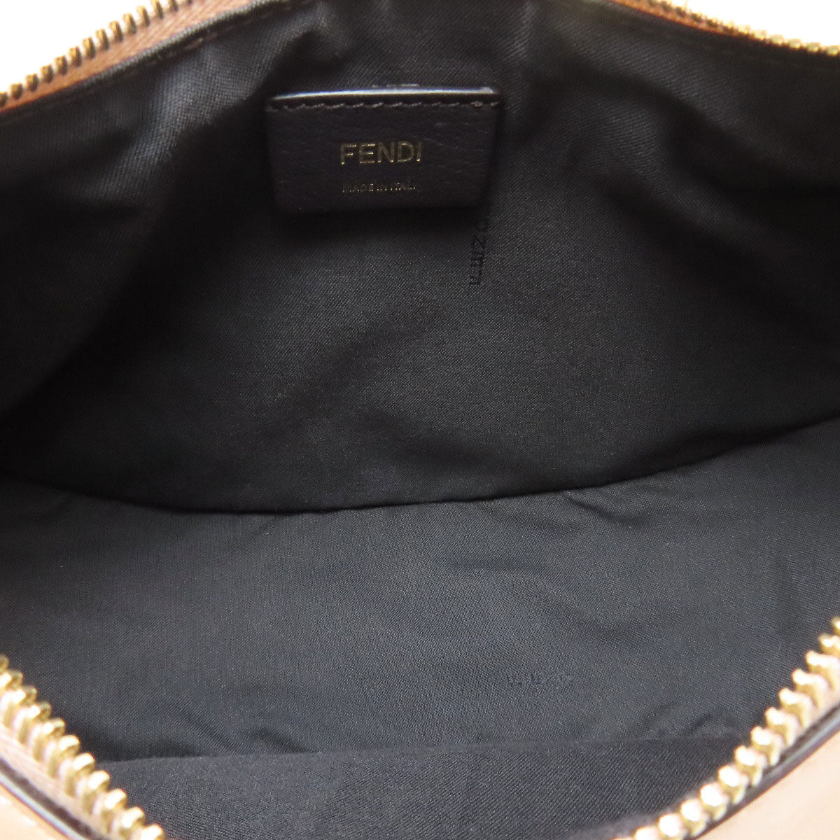 Fendi Handbag Leather Pink Fendigraphy Women