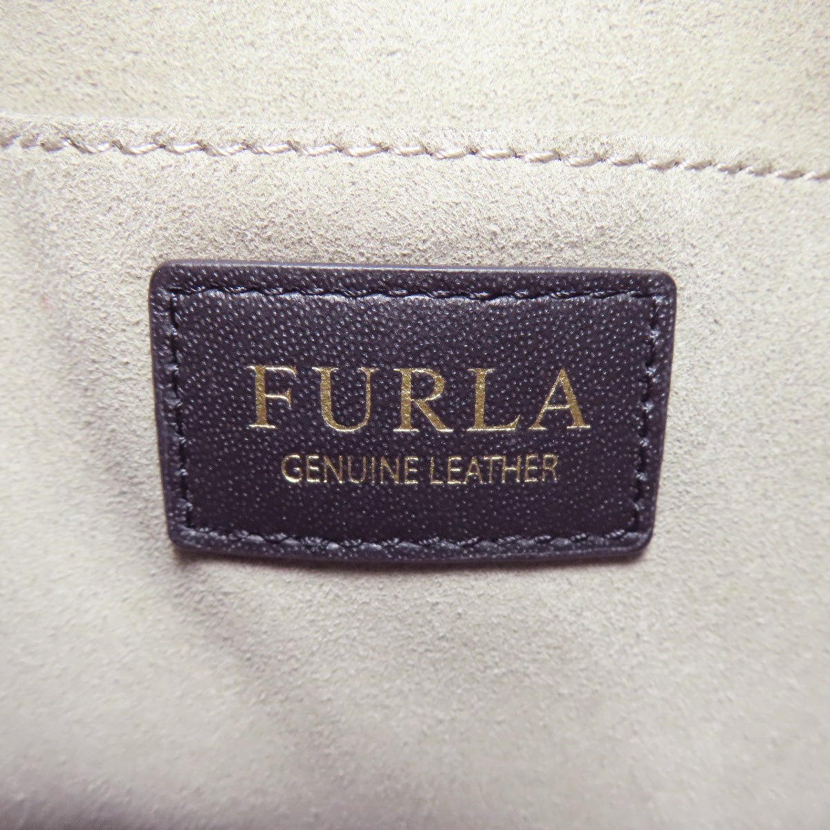 Furla Handbag Leather Blue Ribbon 2Way