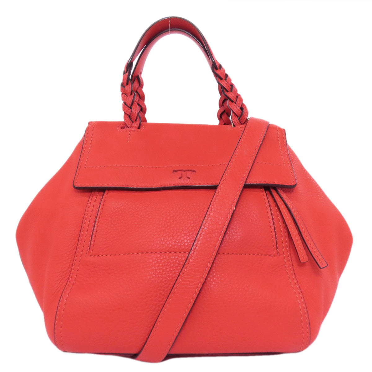 Tory Burch Handbag Leather Red 2Way