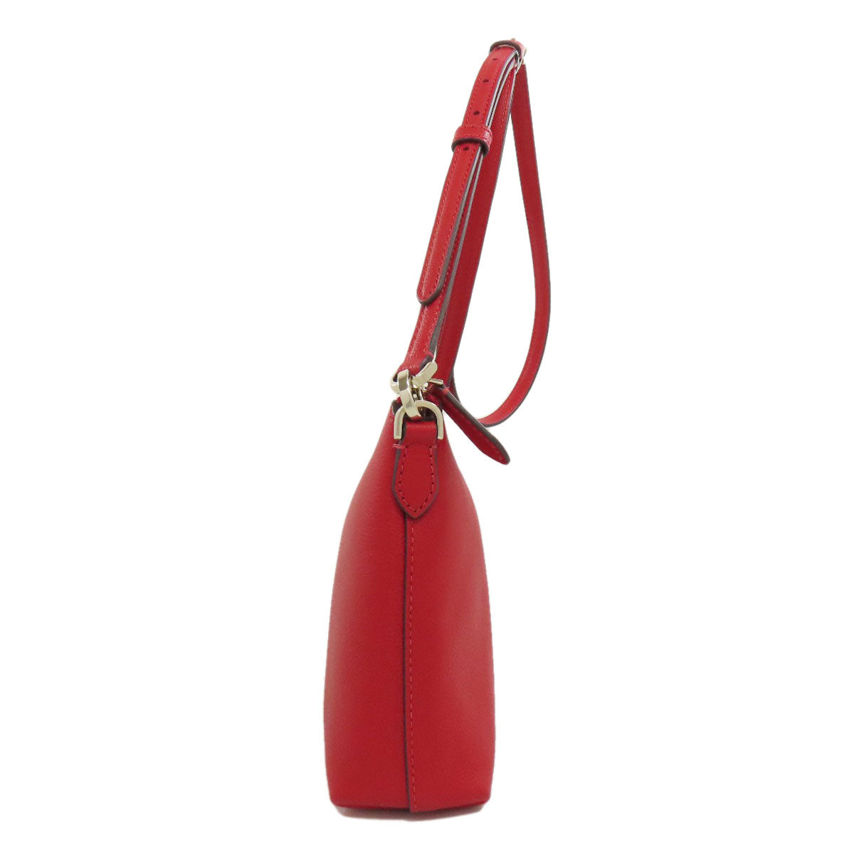 Kate Spade Shoulder Bag Leather Red Logo Women