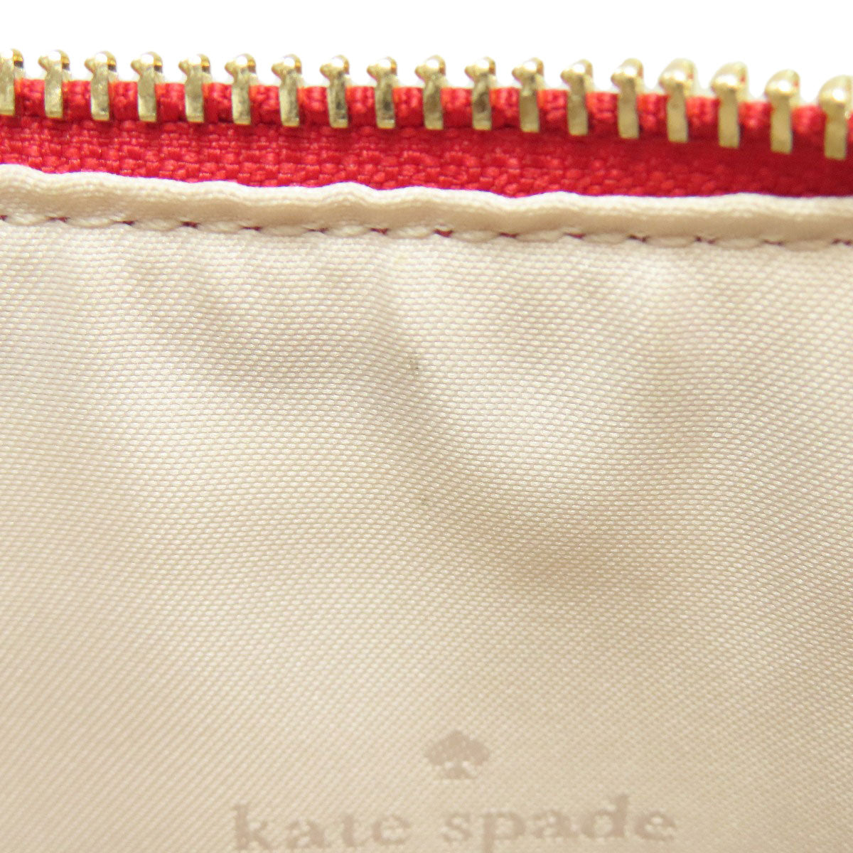 Kate Spade Shoulder Bag Leather Red Logo Women