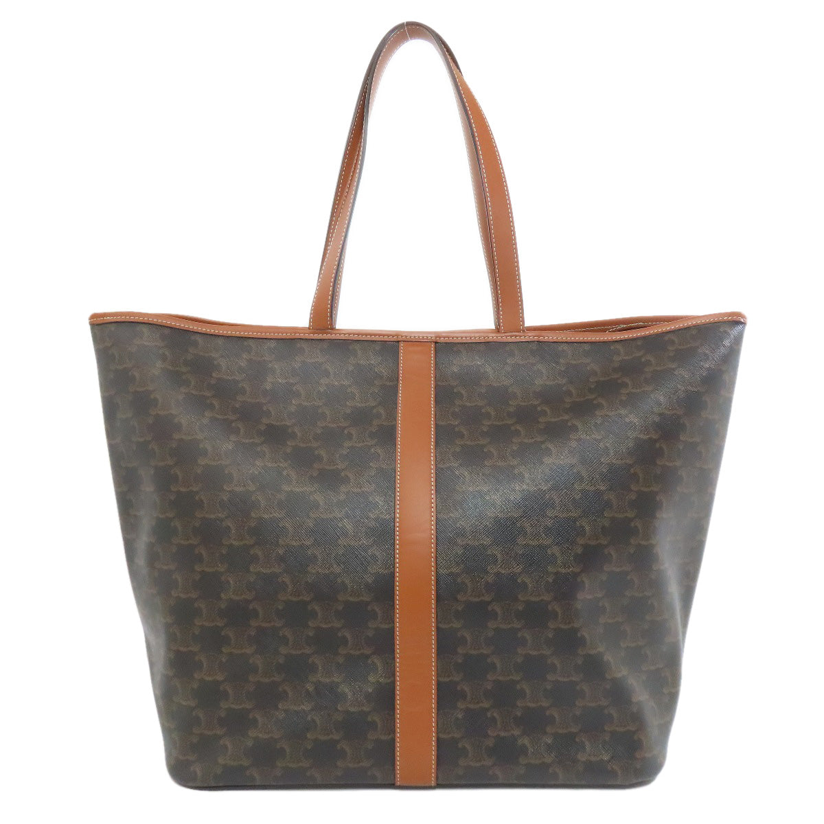 Celine Tote Bag Pvc Brown Triomphe Women