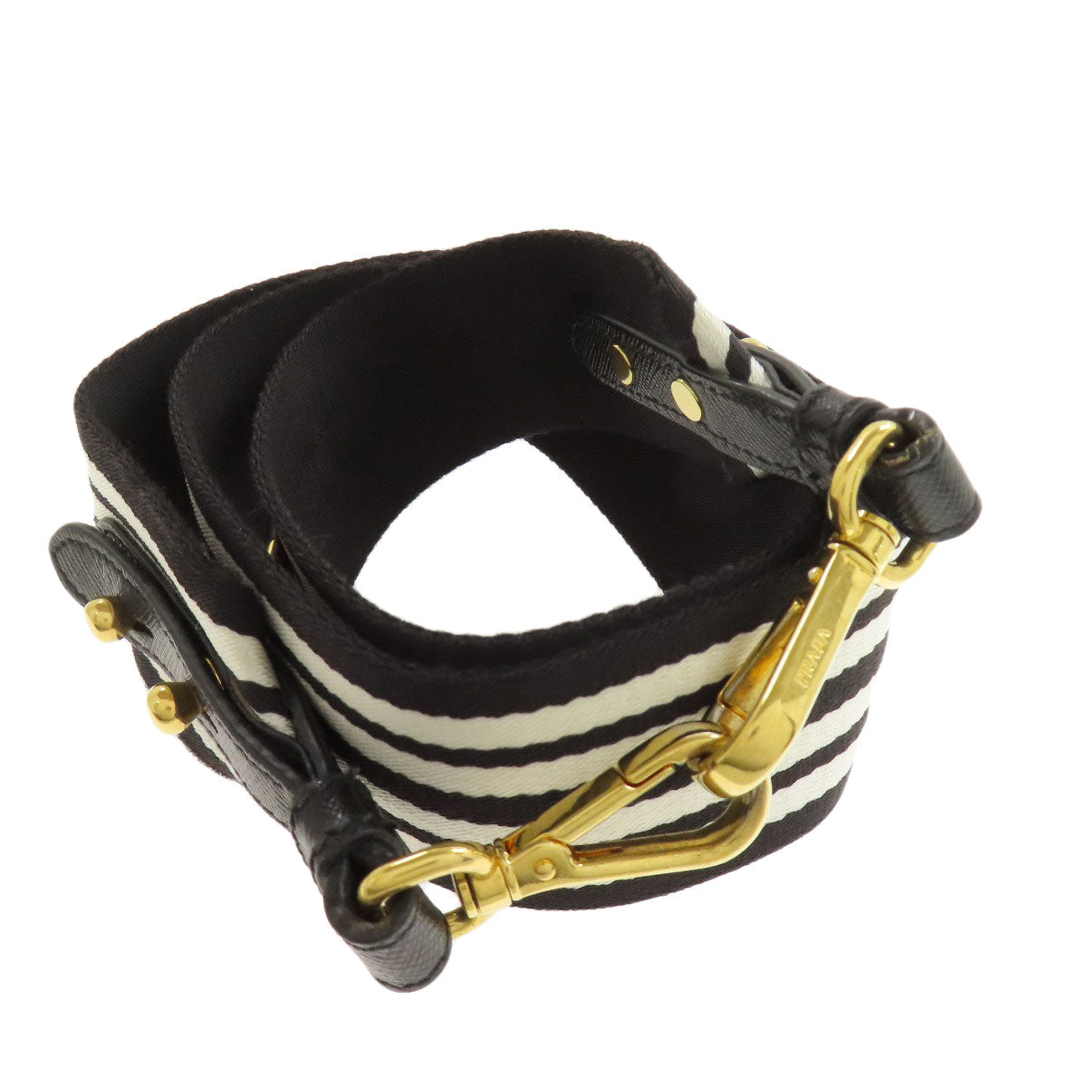 Prada Handbag Canvas Black Canapa Mini 2Way
