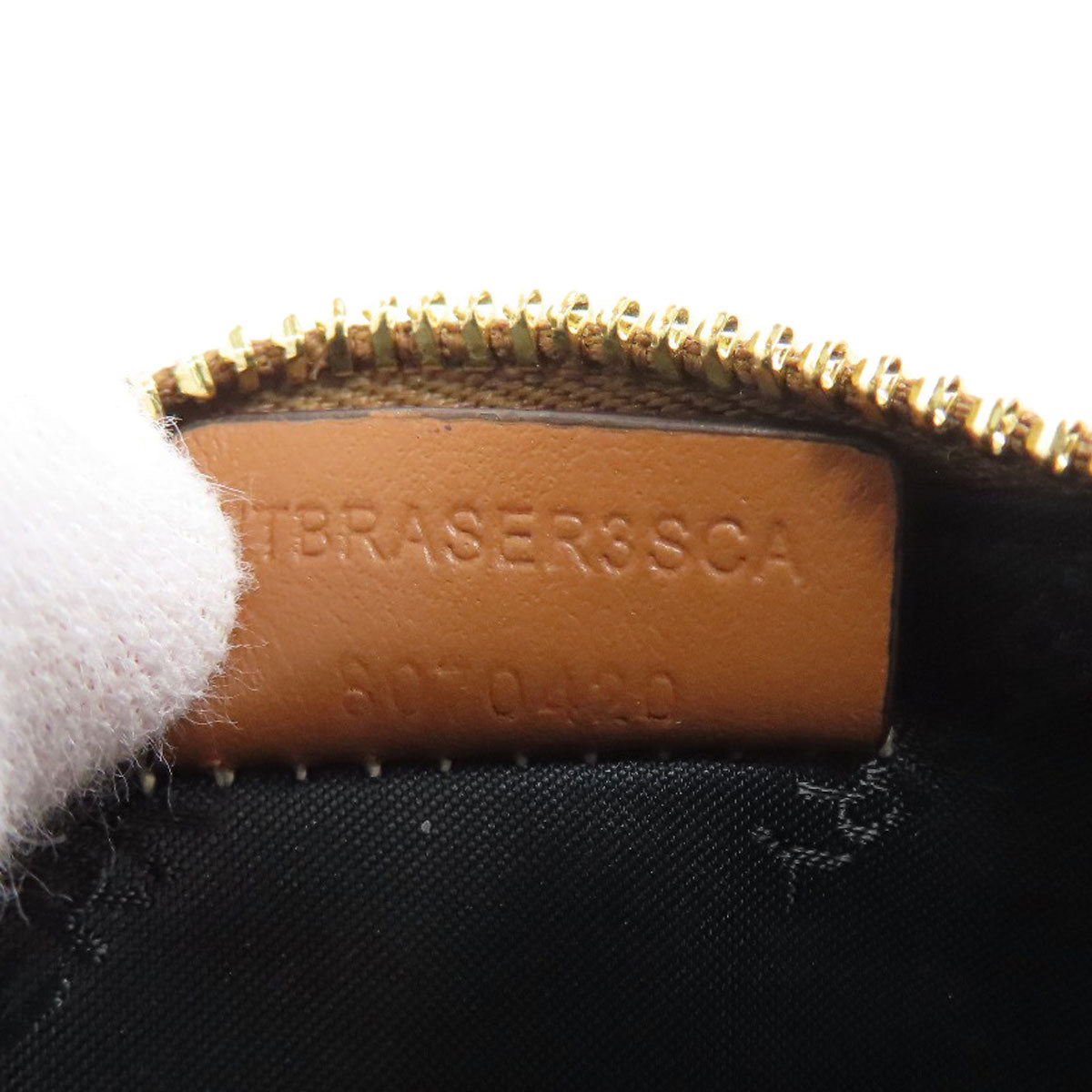 Burberry Coin Case Leather Beige Nova Check Women(Unisex)