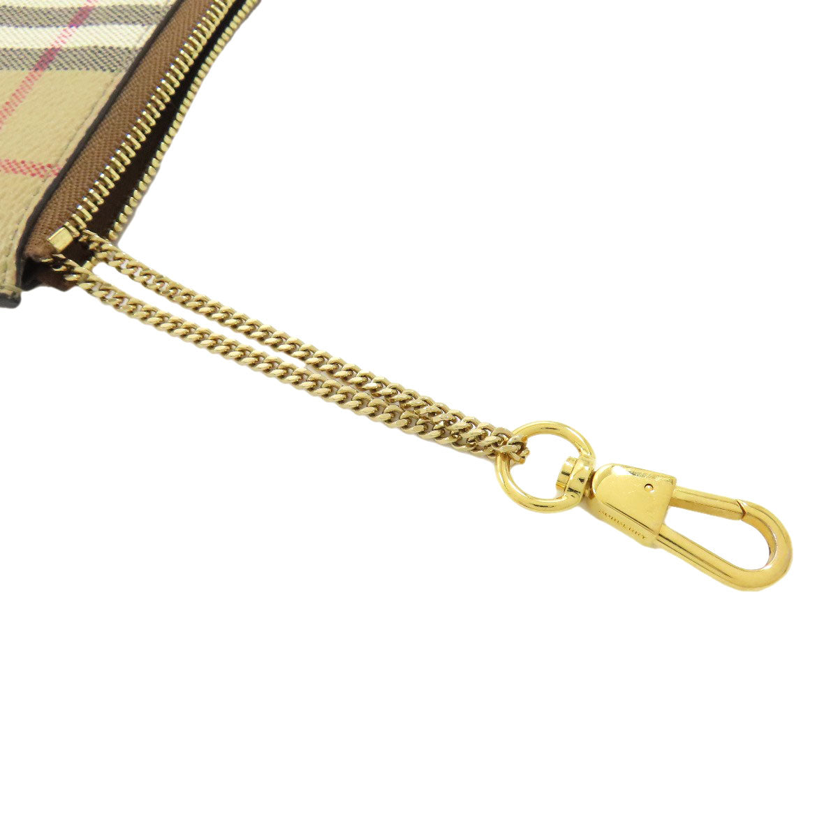 Burberry Coin Case Leather Beige Nova Check Women(Unisex)