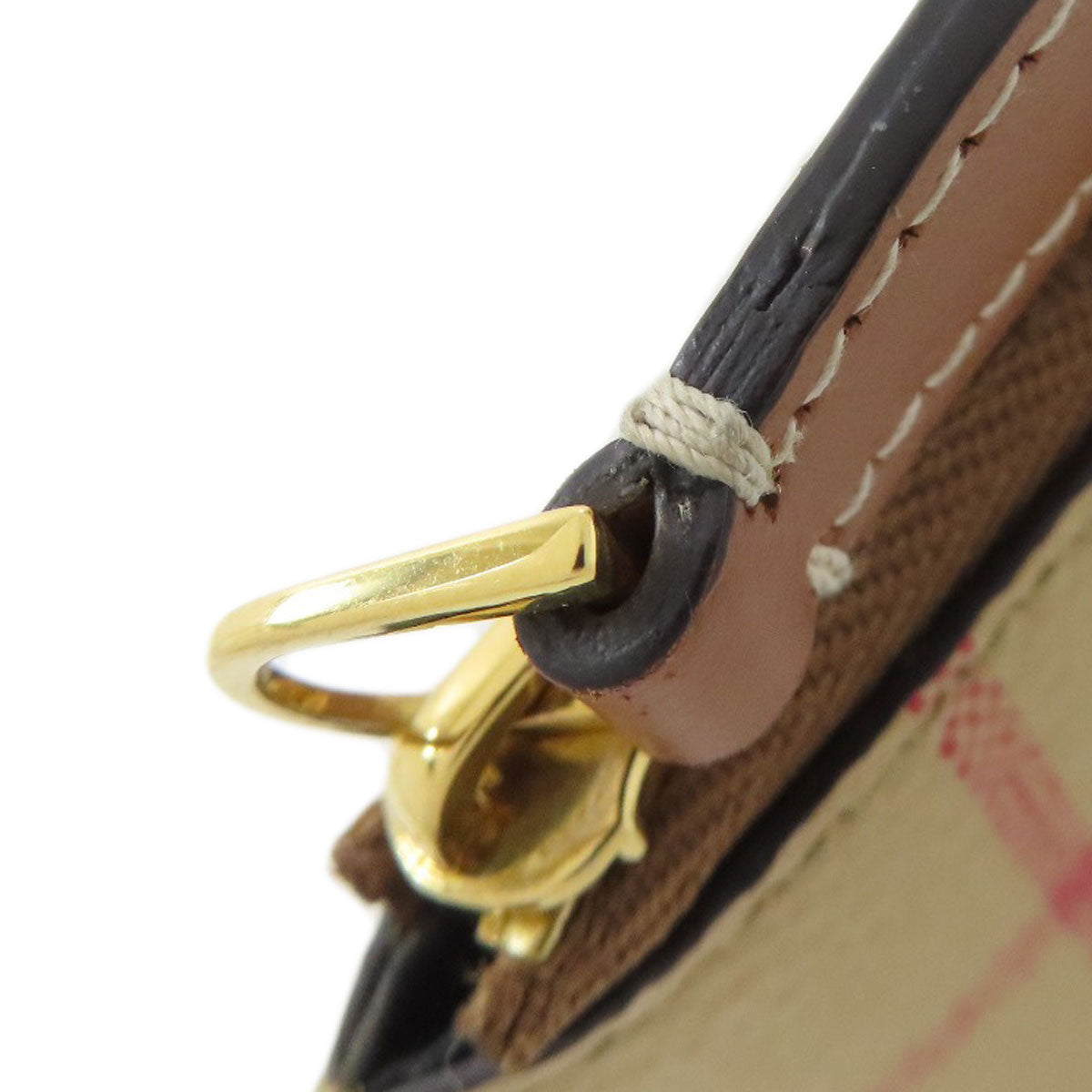 Burberry Coin Case Leather Beige Nova Check Women(Unisex)