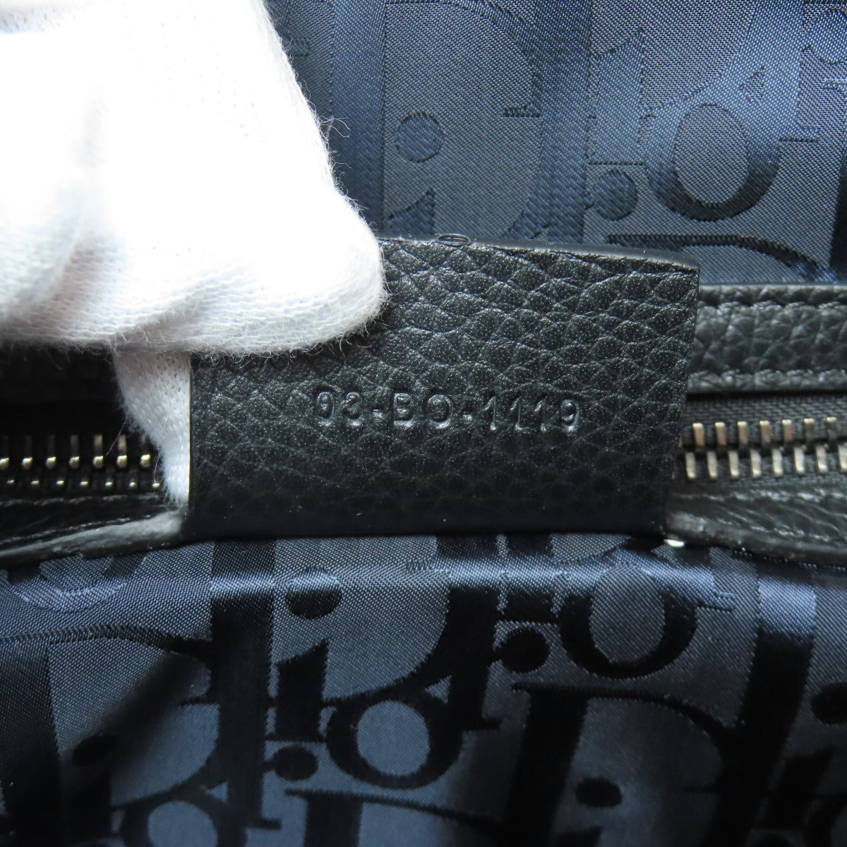 Christian Dior Business Bag Canvas Black Trotter Pattern 2Way Mens