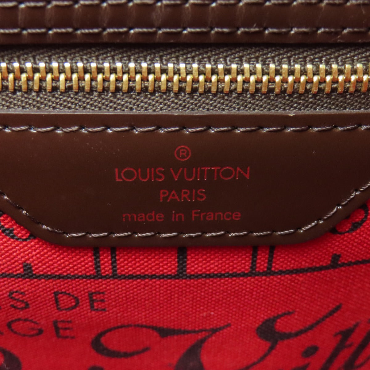 Louis Vuitton Handbag N51109 Damier Canvas Brown Never Full Pm Women