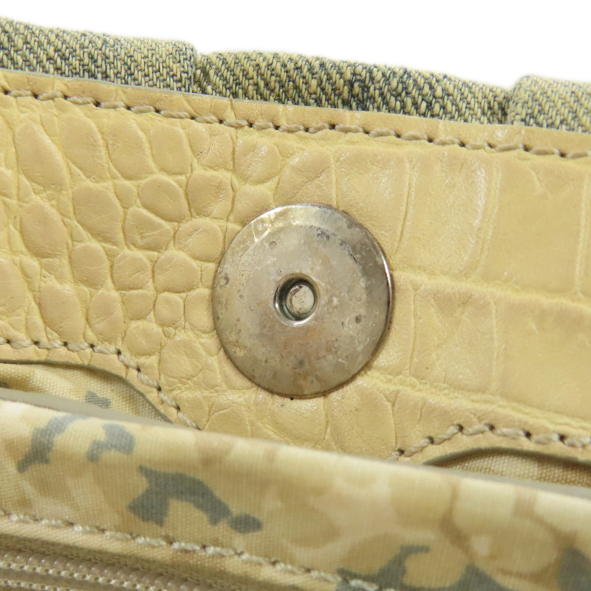 Celine Handbag Denim Blue Triomphe 2Way