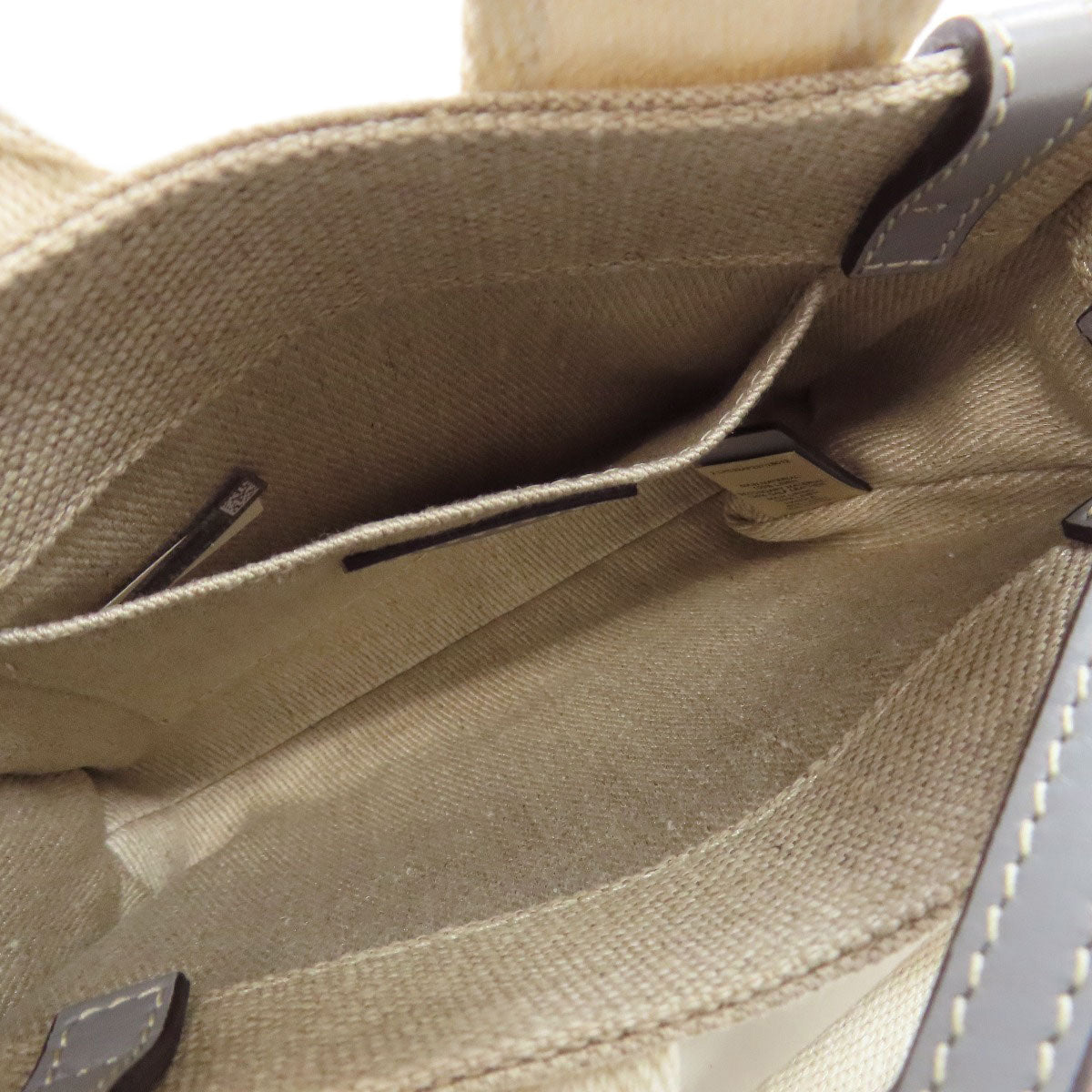 Chloe Handbag Canvas Brown Woody 2Way Women