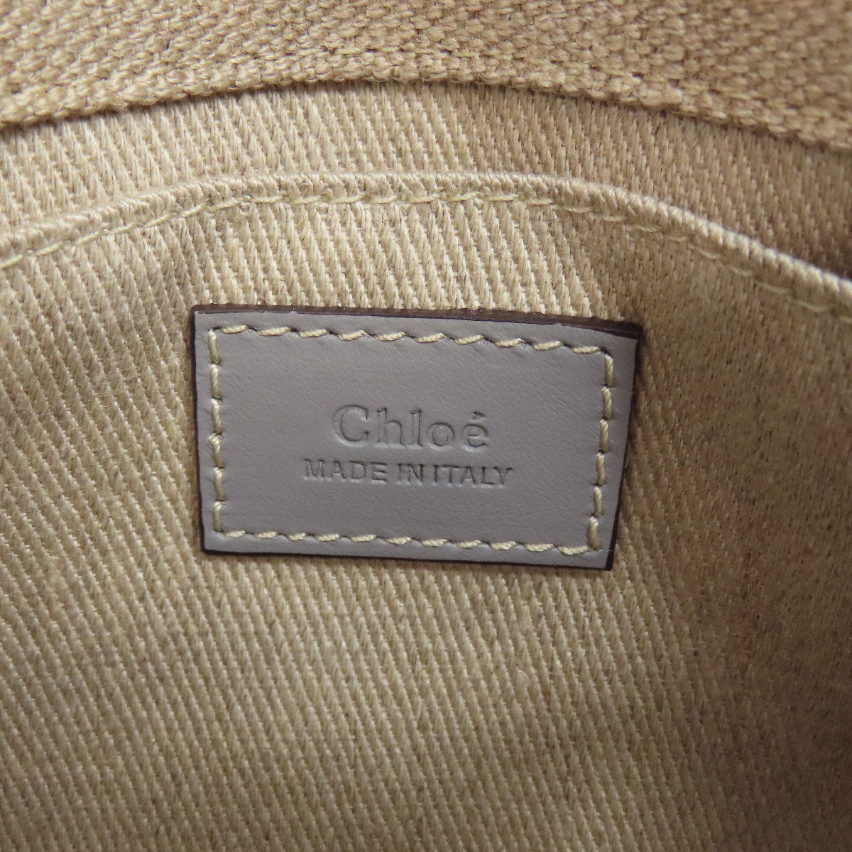 Chloe Handbag Canvas Brown Woody 2Way Women