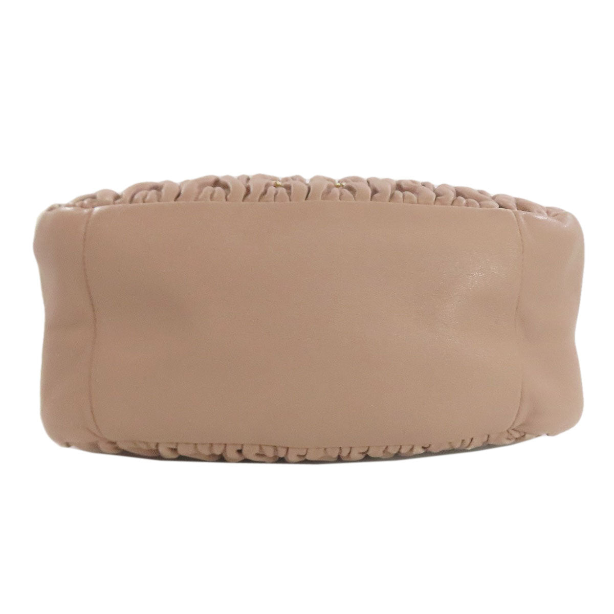 Miumiu Shoulder Bag Leather Pink One Belt Matelasse 2Way