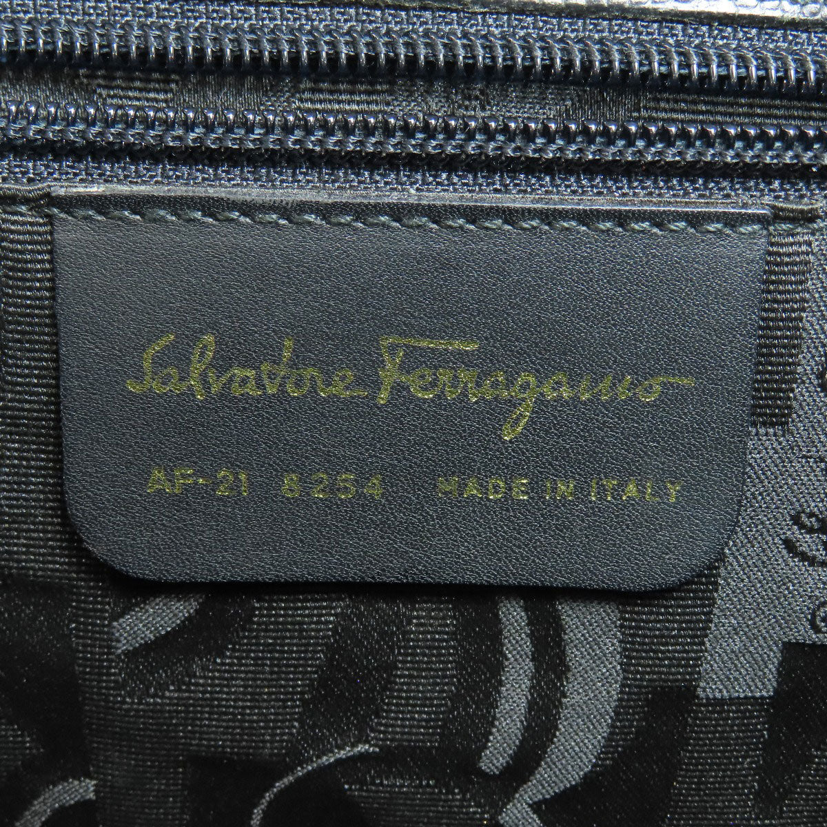Salvatore Ferragamo Tote Bag Leather Black Logo