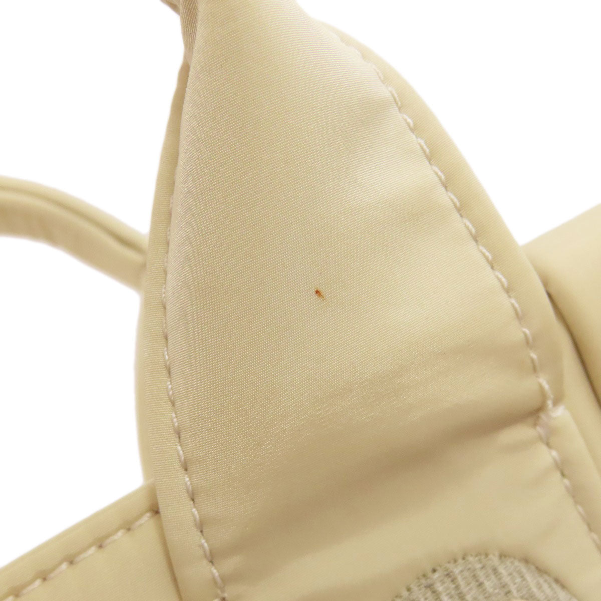 Chloe Handbag Nylon Beige Woody 2Way Women