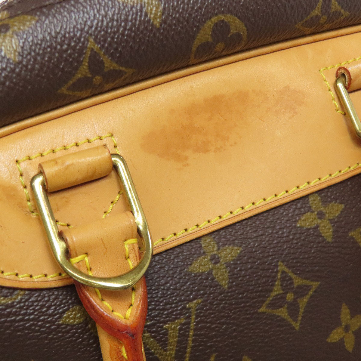Louis Vuitton Boston Duffel Bag M47270 Monogram Canvas Brown Deauville