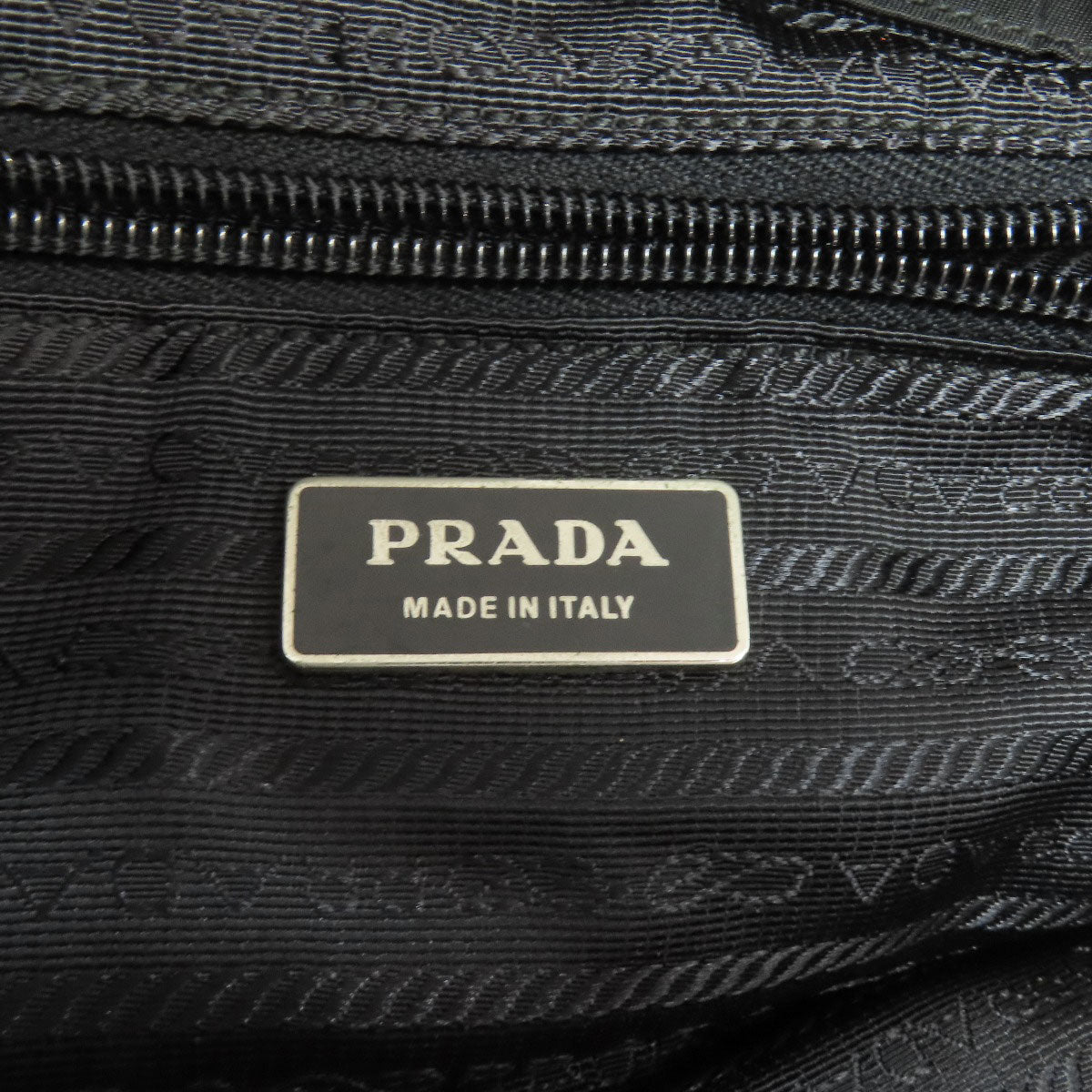 Prada Backpack Nylon Black Logometal