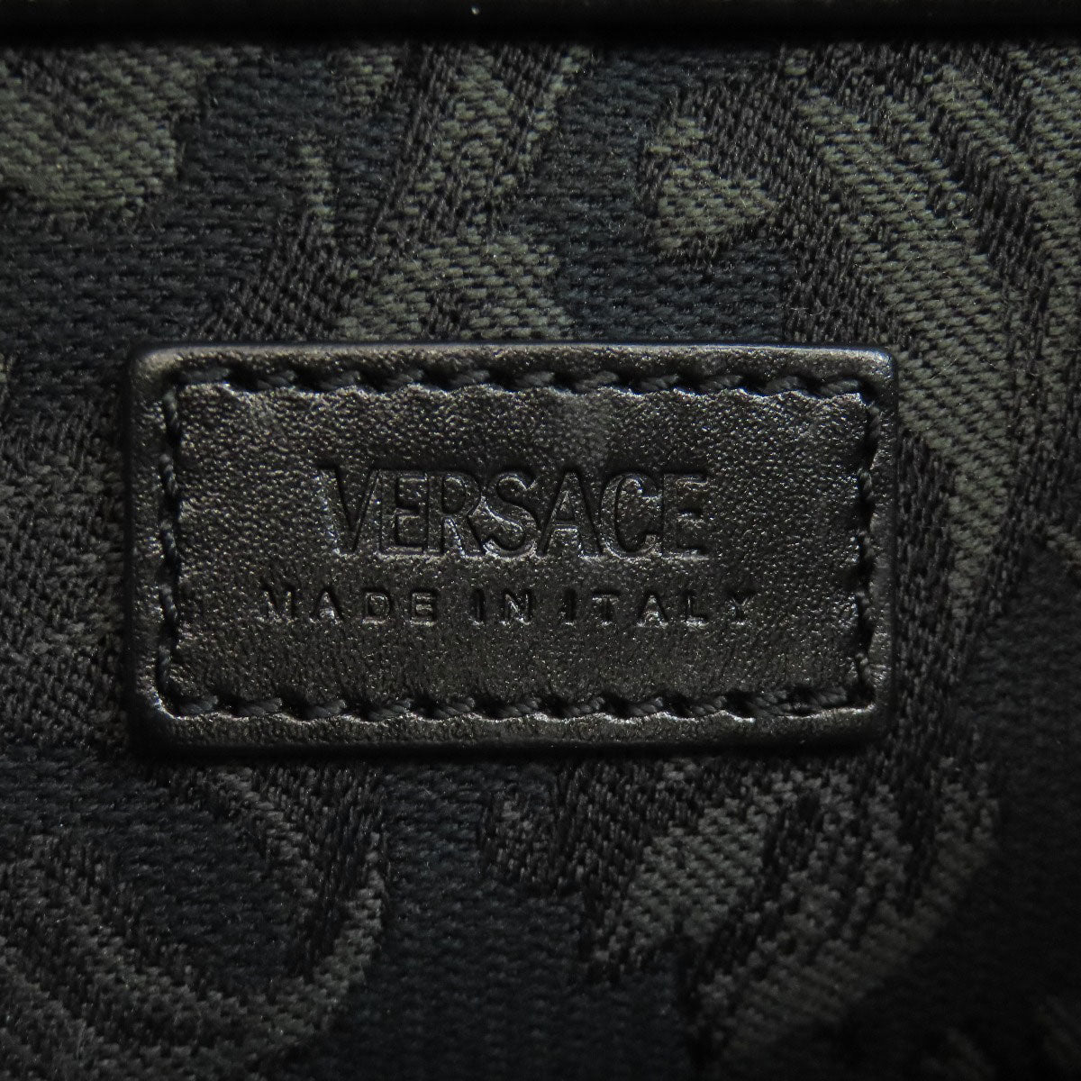 Versace Handbag Canvas Green 2Way