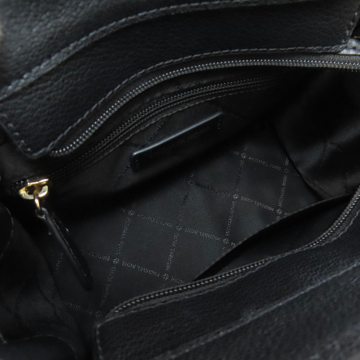 Michael Kors Handbag Leather Black Hamilton 2Way