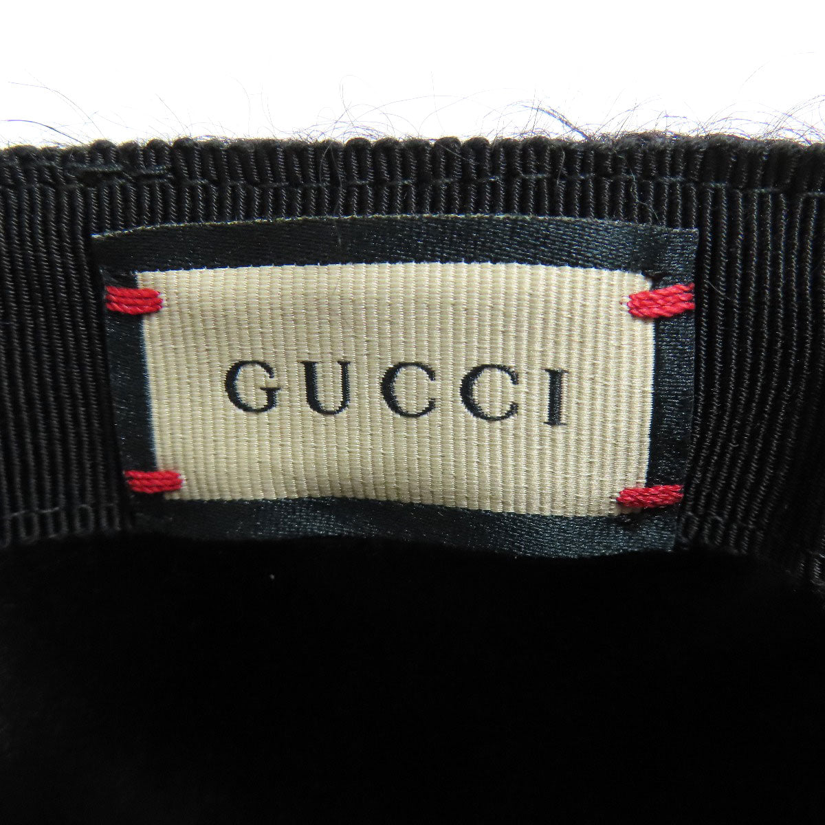 Gucci Hat 729349 Moheya Black Double G Baseball Cap