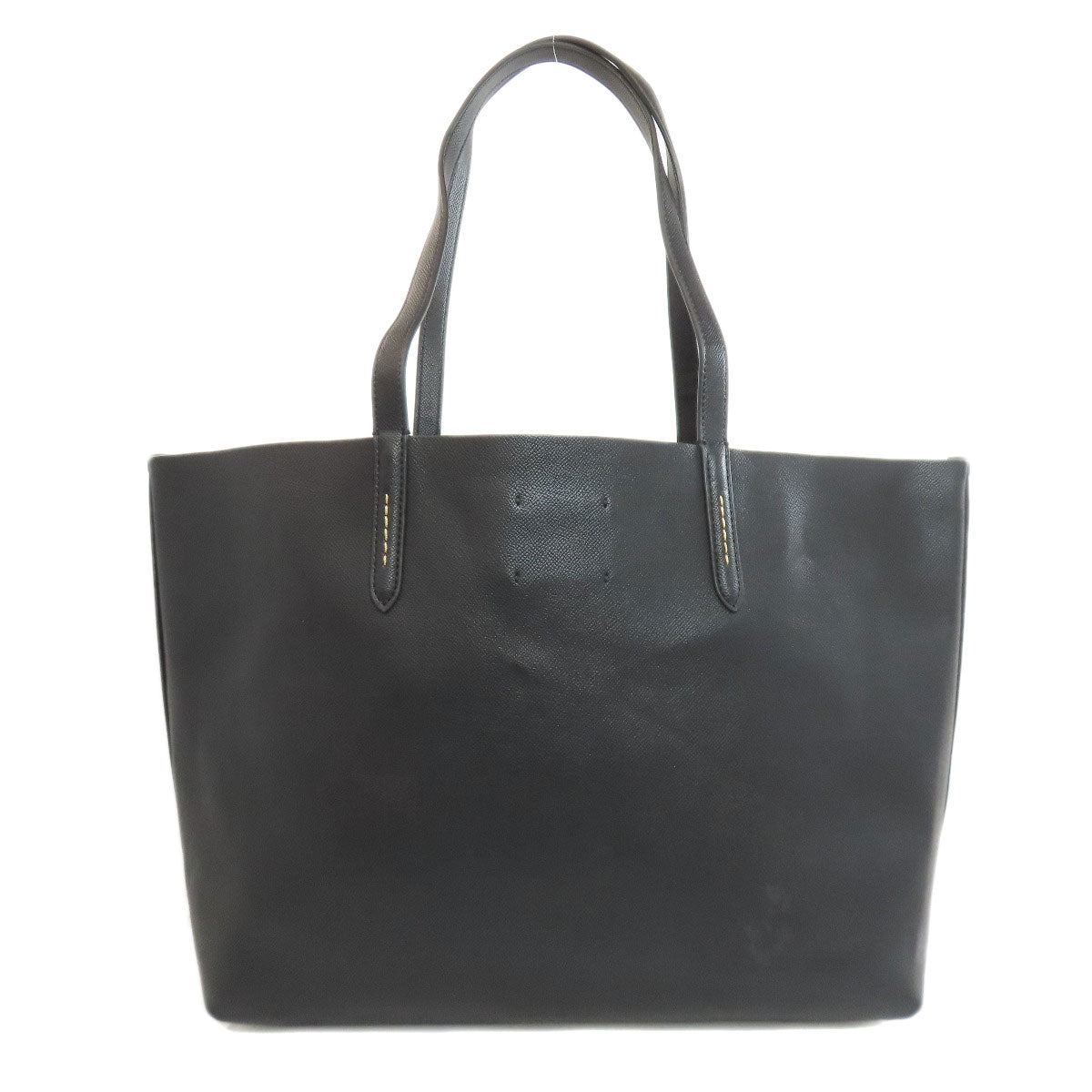 Coach Tote Bag 55199 Leather Black Logo